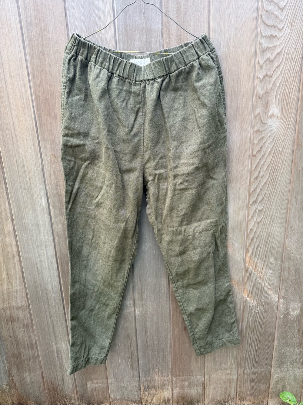 Notperfect linen Athens 2 heavyweight forest green pant m/l
